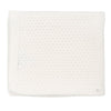Ivory knitted blanket by Chant De Joie