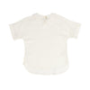 Linen ivory collar top by Bamboo