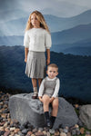 Chunky puff sleeve cream sweater by Noma