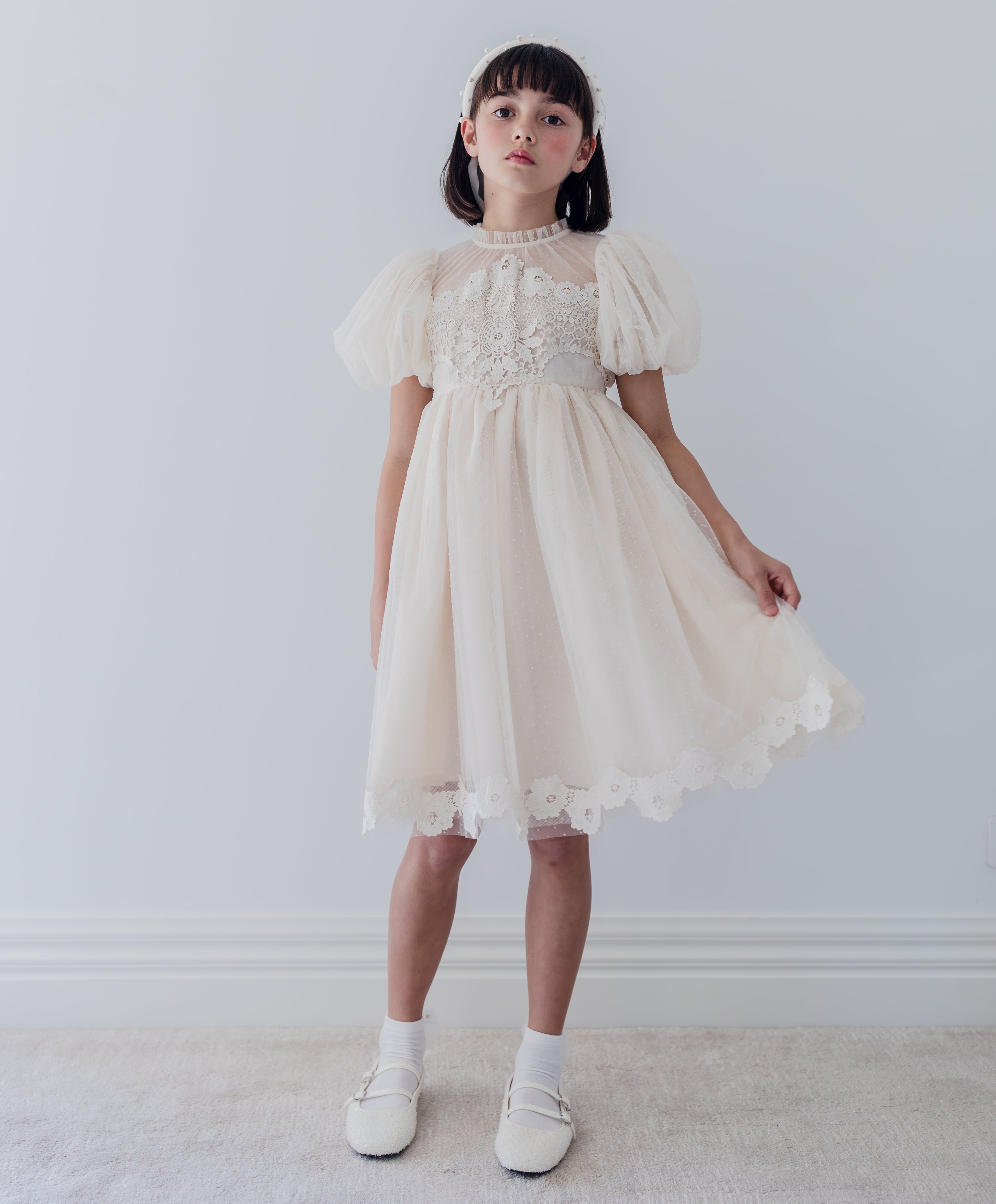 Petite Amalie Vintage applique bodice tulle dress Flying Colors Petite Amalie Vintage applique bodice tulle dress Flying Colors