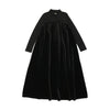 Maxi black velour dress by Lil Leggs