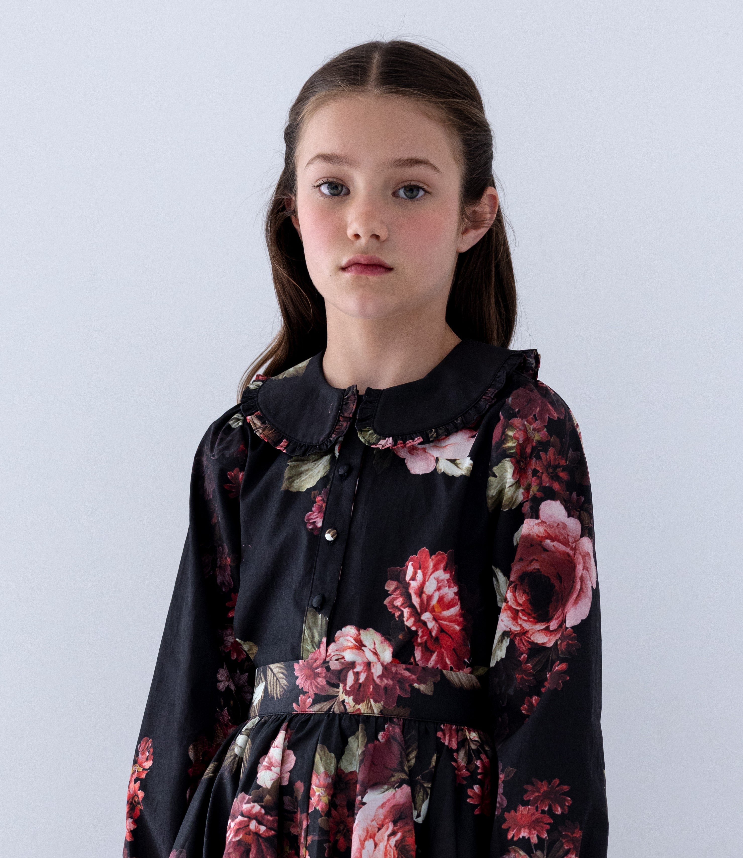Petite Amalie Poplin floral blouse