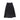 Valentina Jewel wool black midi skirt
