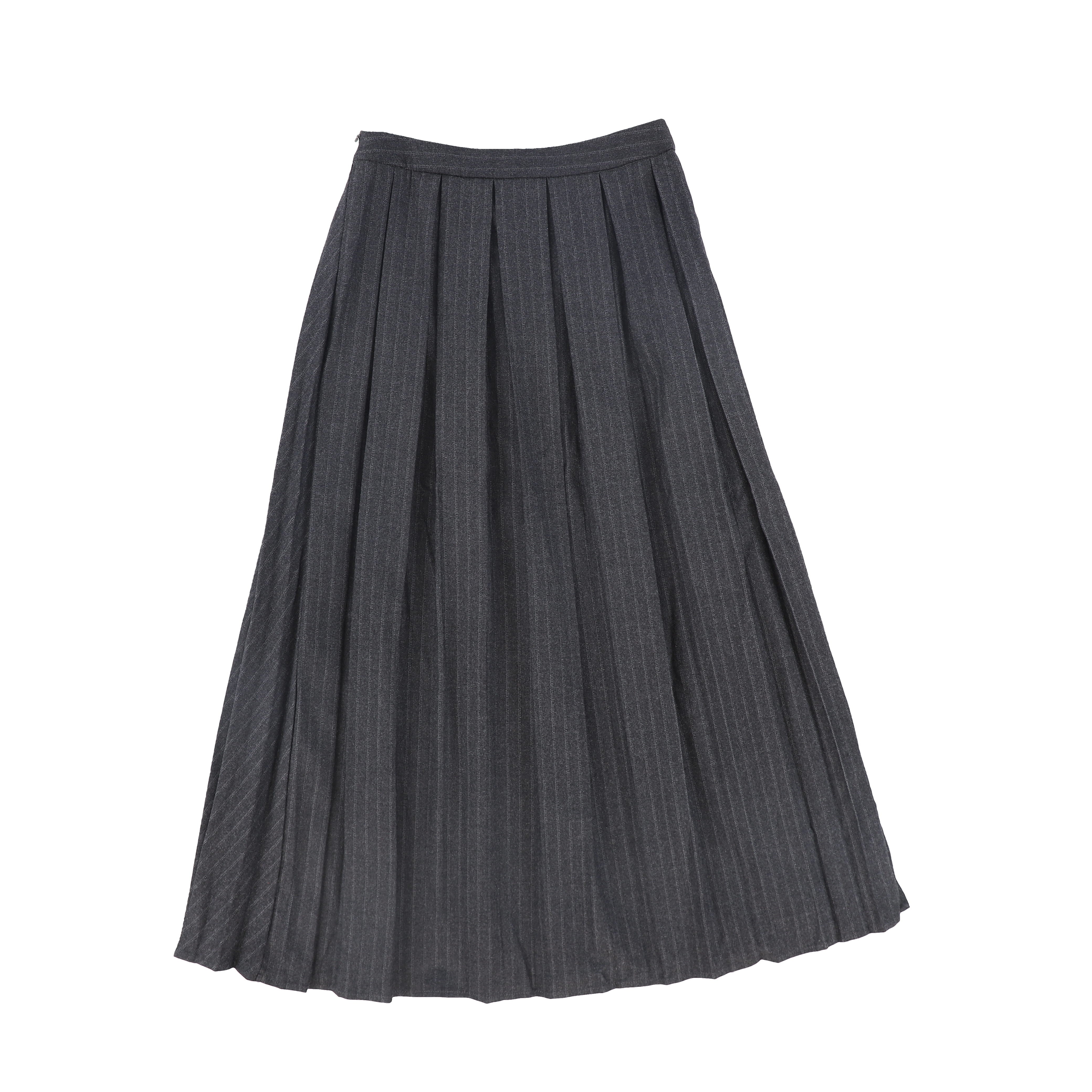 Valentina Pinstripe wool grey skirt