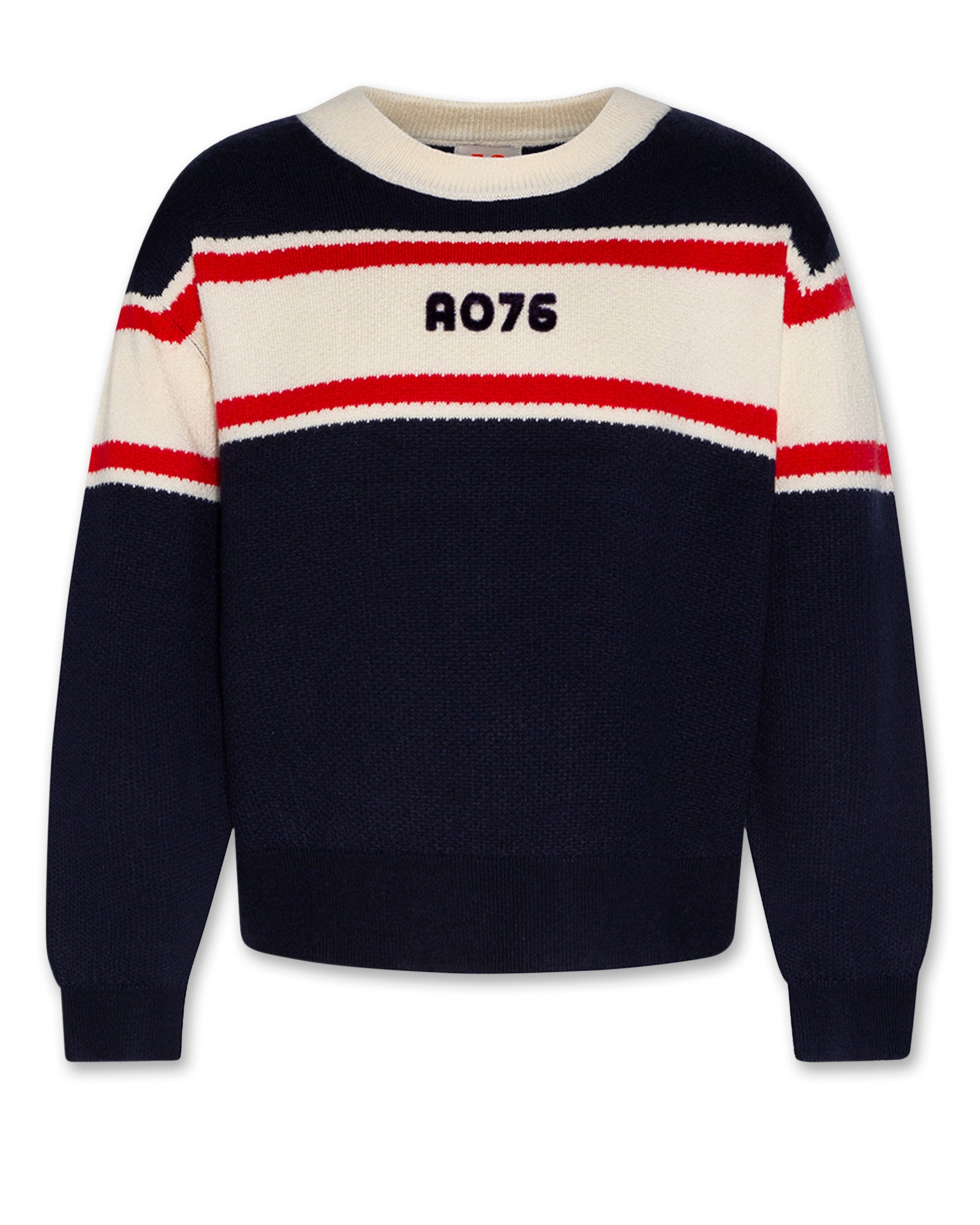 AO76 Elly Logo Navy Sweater - Flying Colors