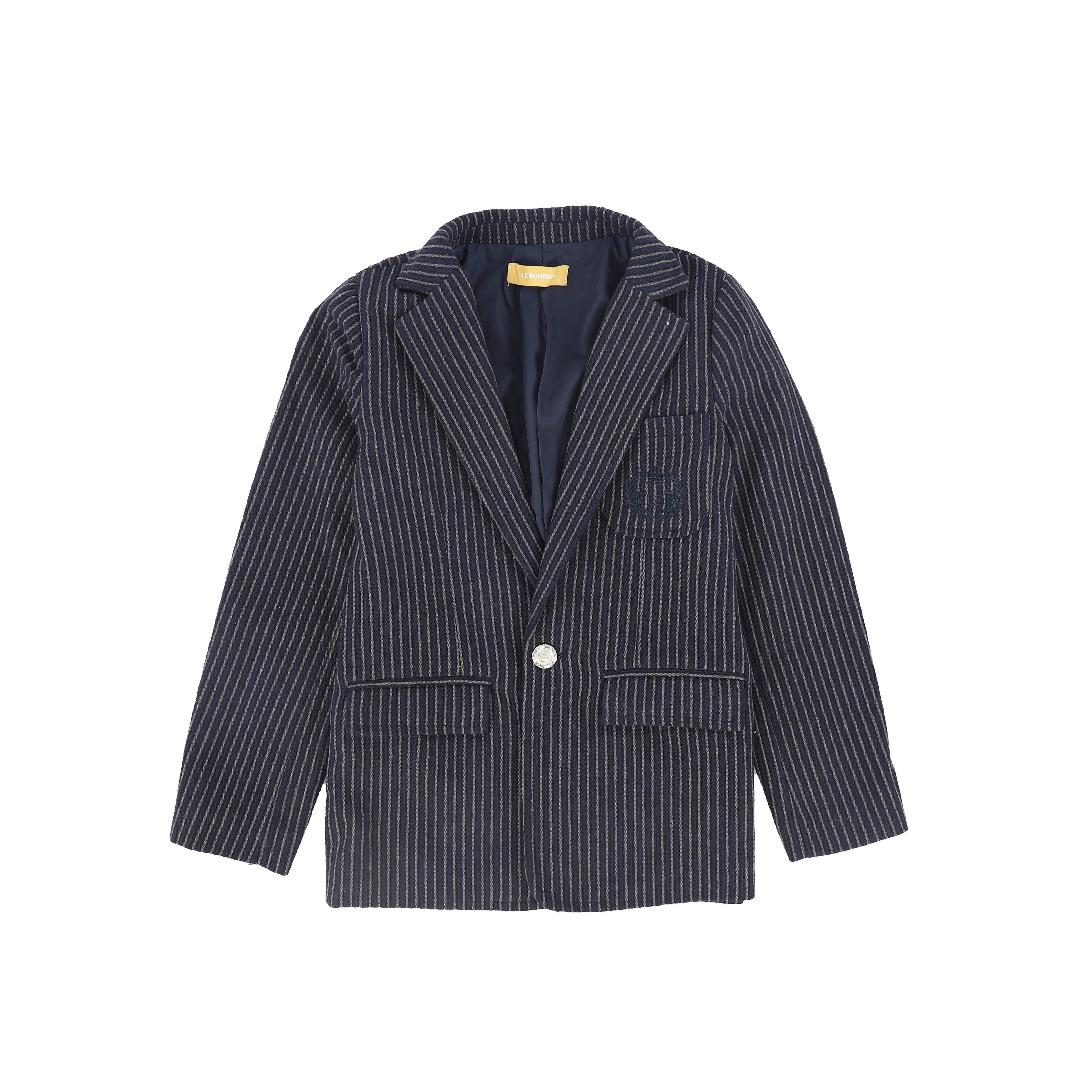 Le Bourdon Textured navy blazer