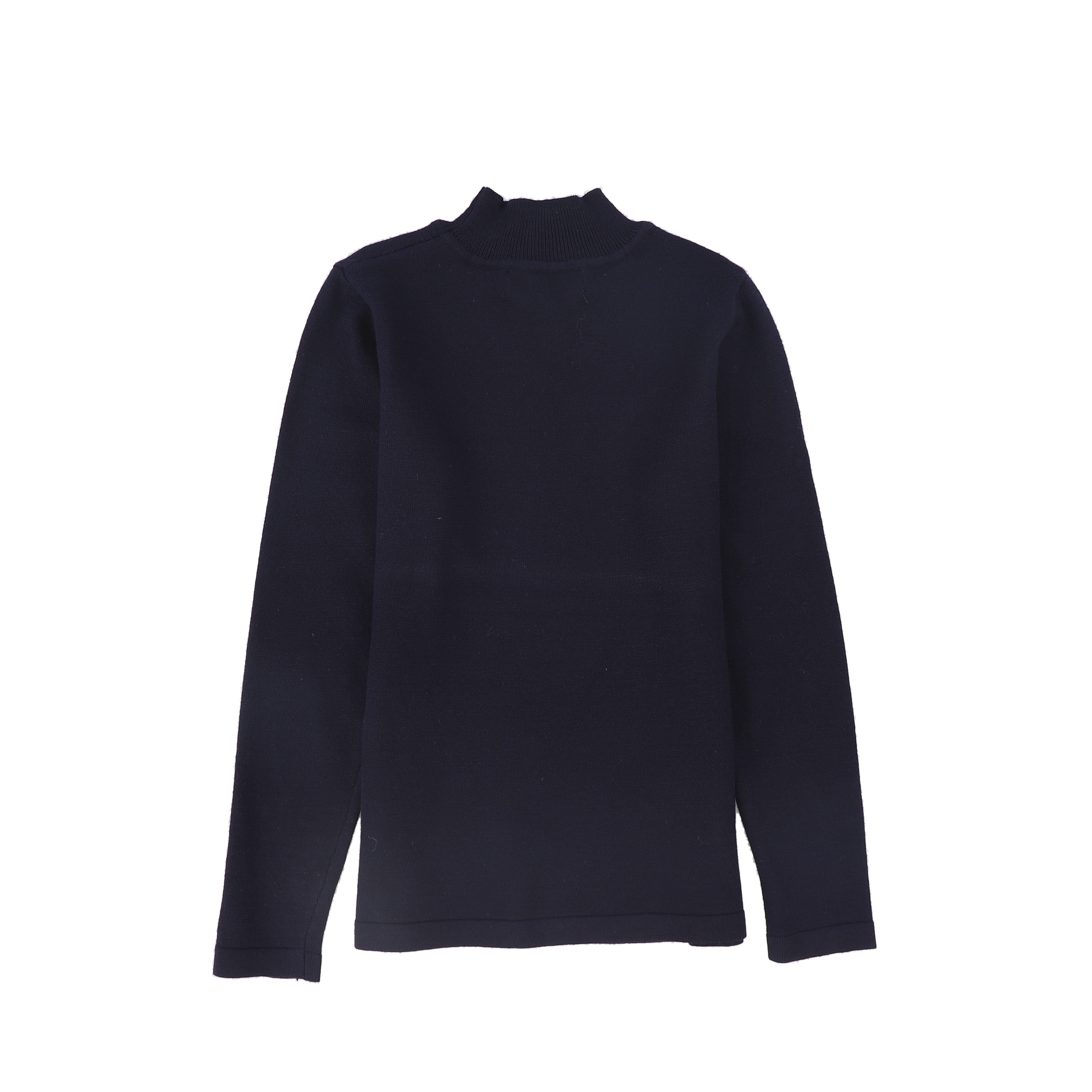 Le Bourdon Fitted navy turtleneck