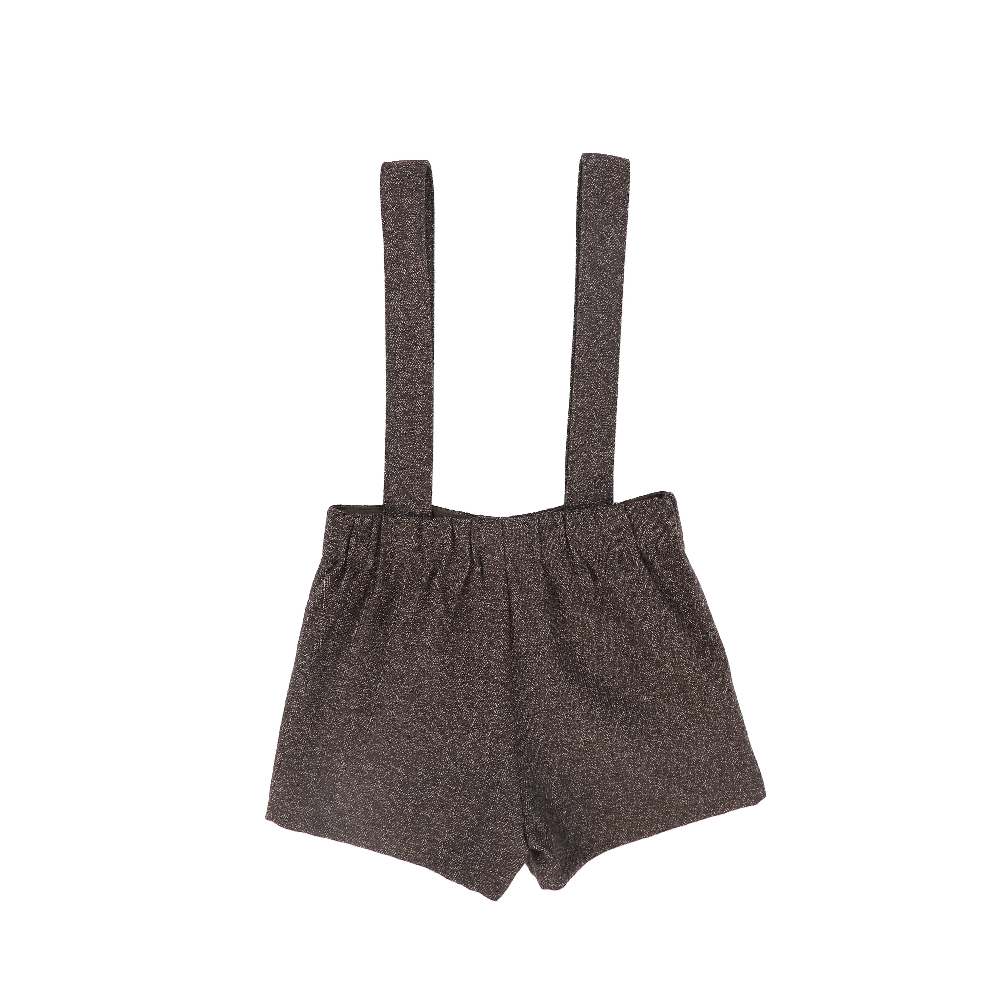 Le Bourdon Textured brown overalls