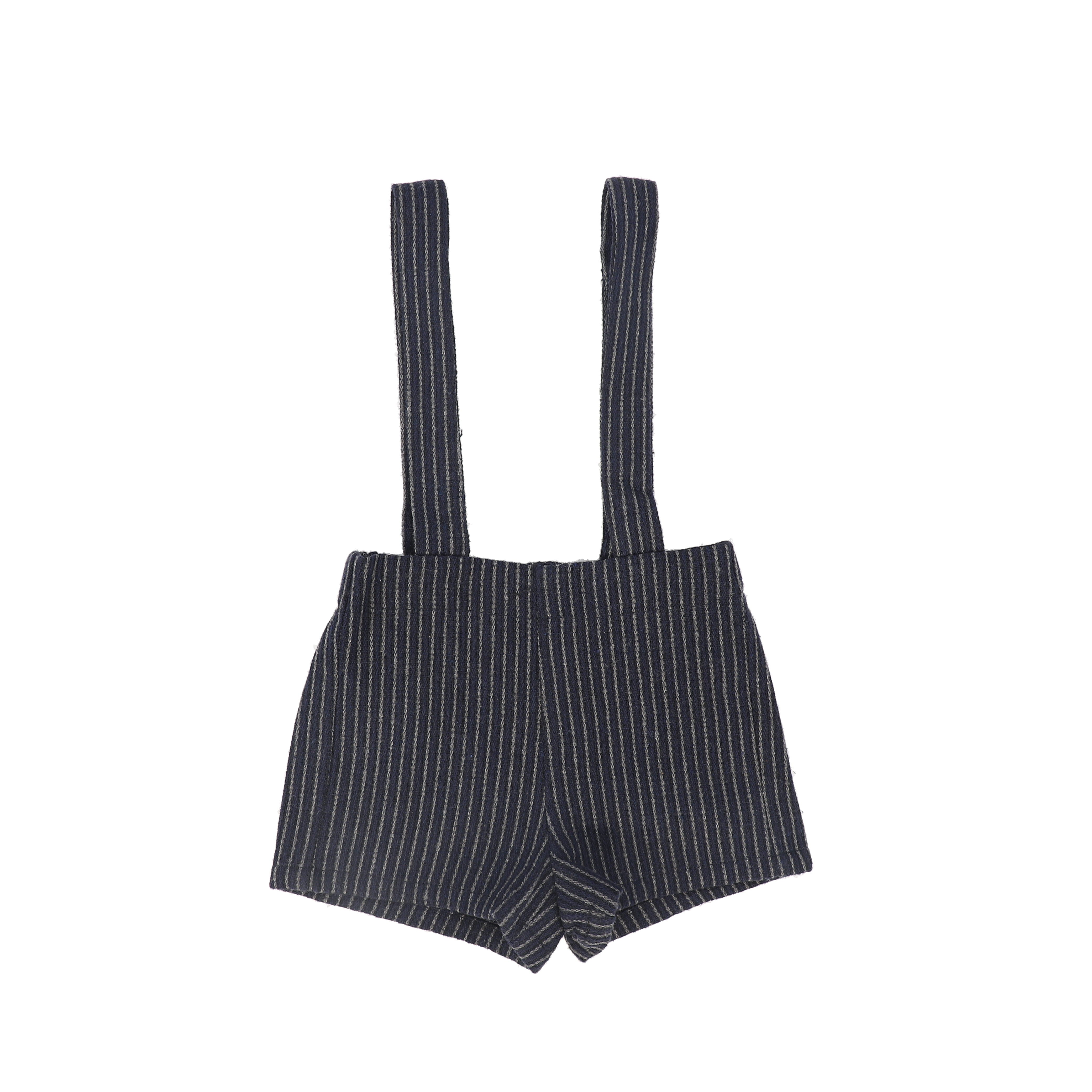 Le Bourdon Textured navy overalls