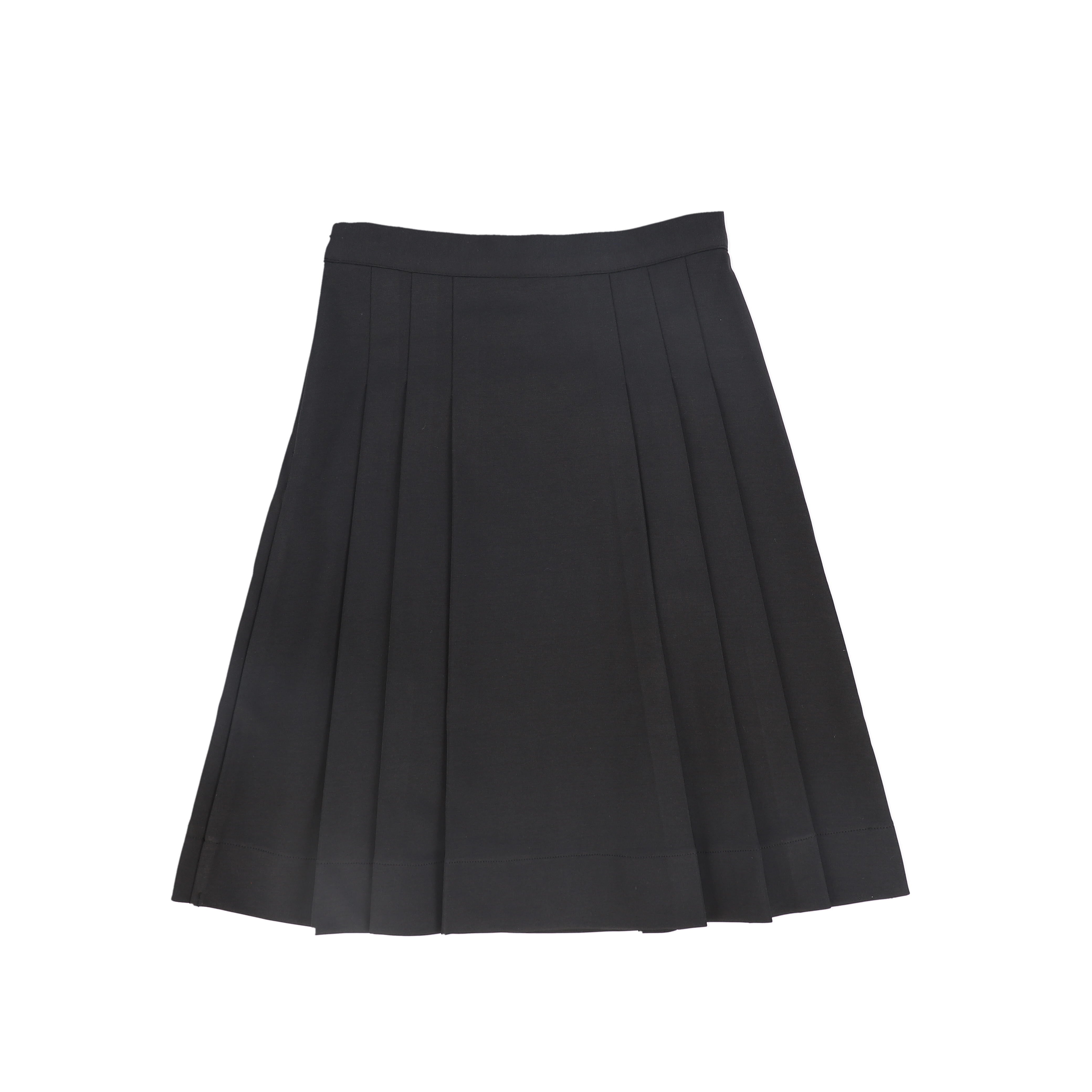 Bamboo Pocket pleated black skirt