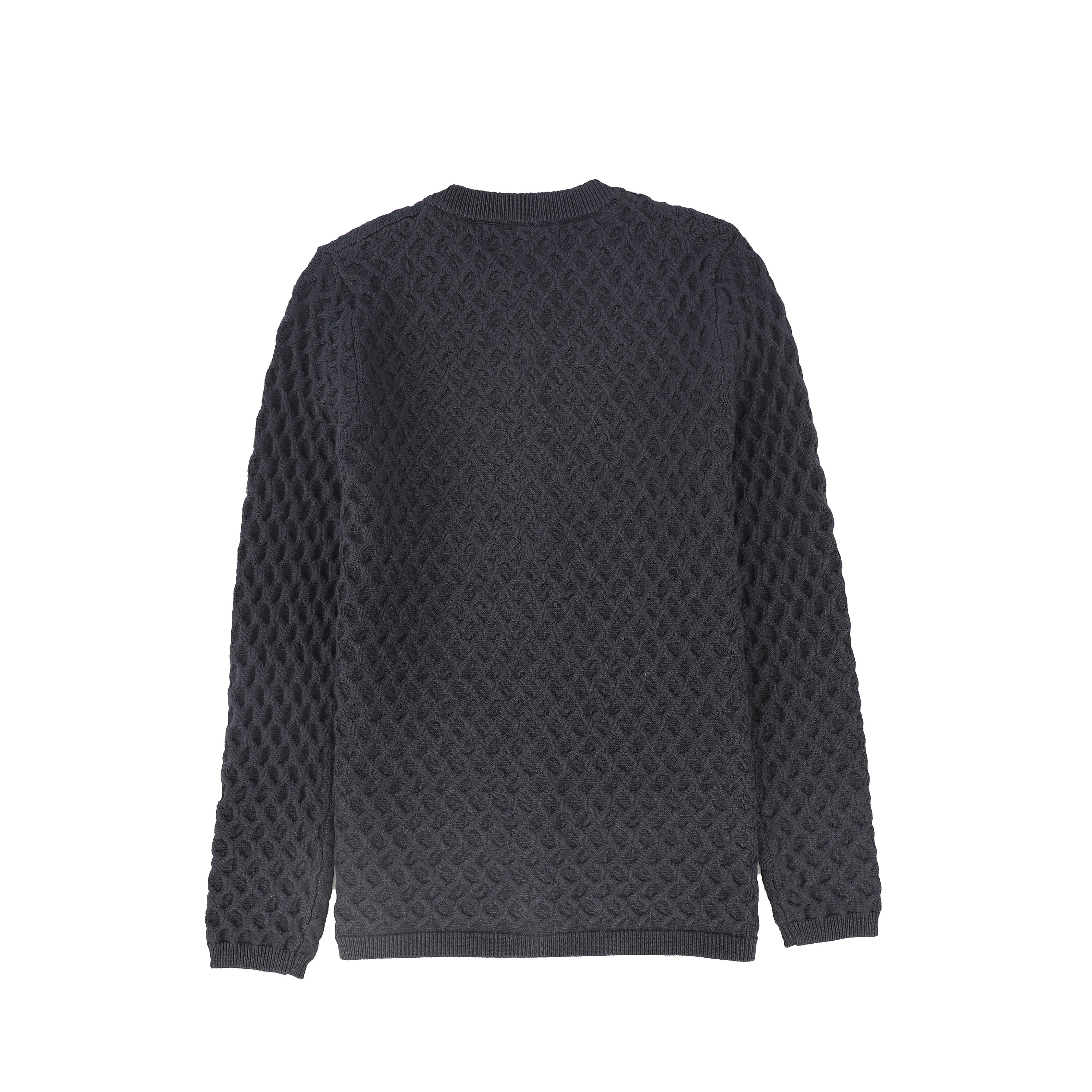 Bace Textured crochet grey cardigan