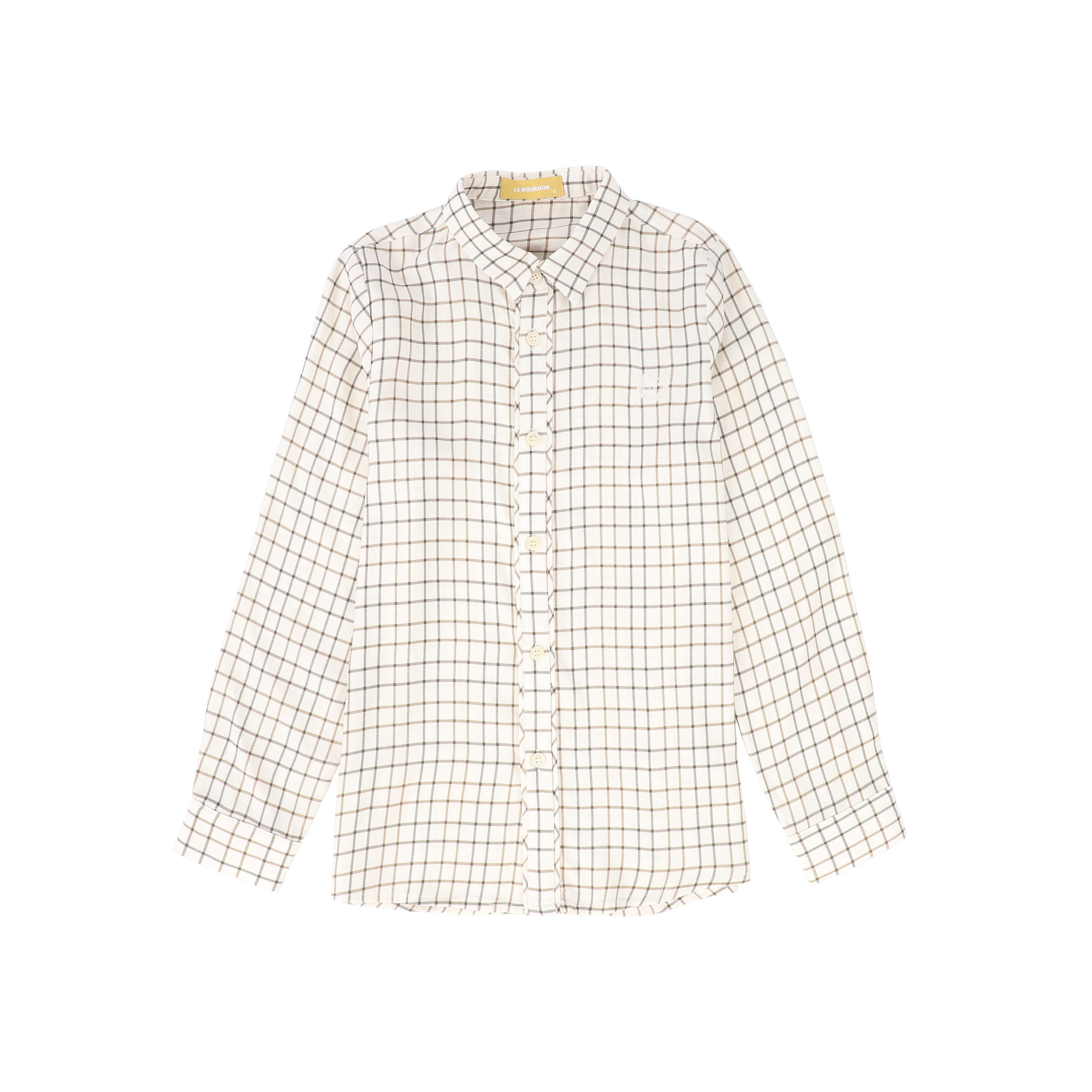Le Bourdon Brown collar shirt