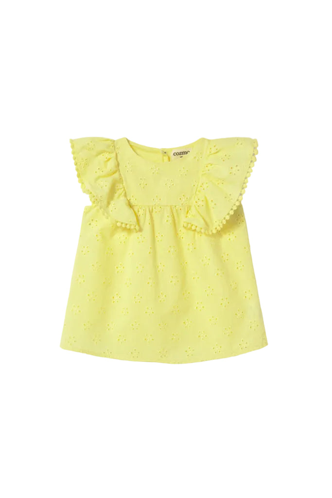 Cozmo Embroidered yellow dress - Flying Colors