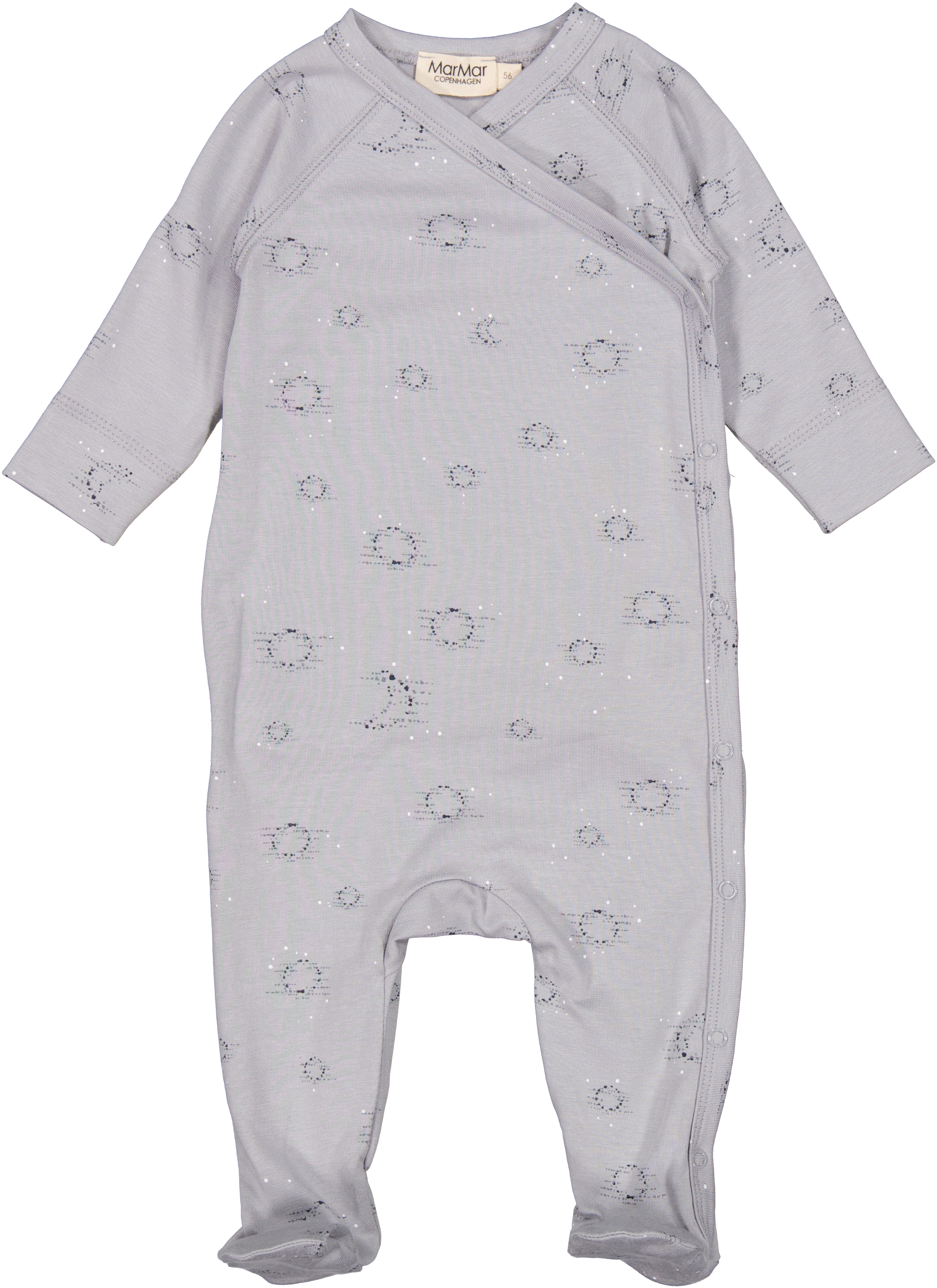 Moon footie + beanie by Marmar