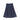 Valentina Paneled seam blue denim skirt
