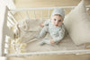 All over floral slate footie set by Lilette