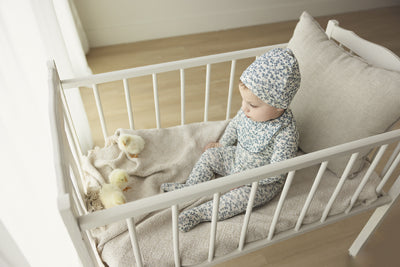 All over floral slate footie set by Lilette