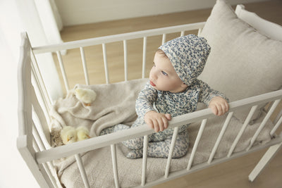 All over floral slate footie set by Lilette