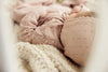 Heart open knit pink cardigan by Lilette