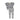 Le Bourdon Grey plaid knit vest set