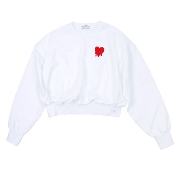 Heart white sweatshirt by Pinko