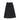 Bace Pleat button black maxi skirt