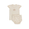 Garden floral ivory girl bloomer set by Ely's & Co