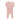Lace trim pink footie by Ely's & Co