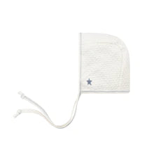 Star ivory footie + bonnet by Ely's & Co