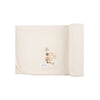 Wagon print ivory blanket by Ely's & Co