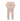 Ely's & Co Stripe velour ivory/pink footie - Flying Colors