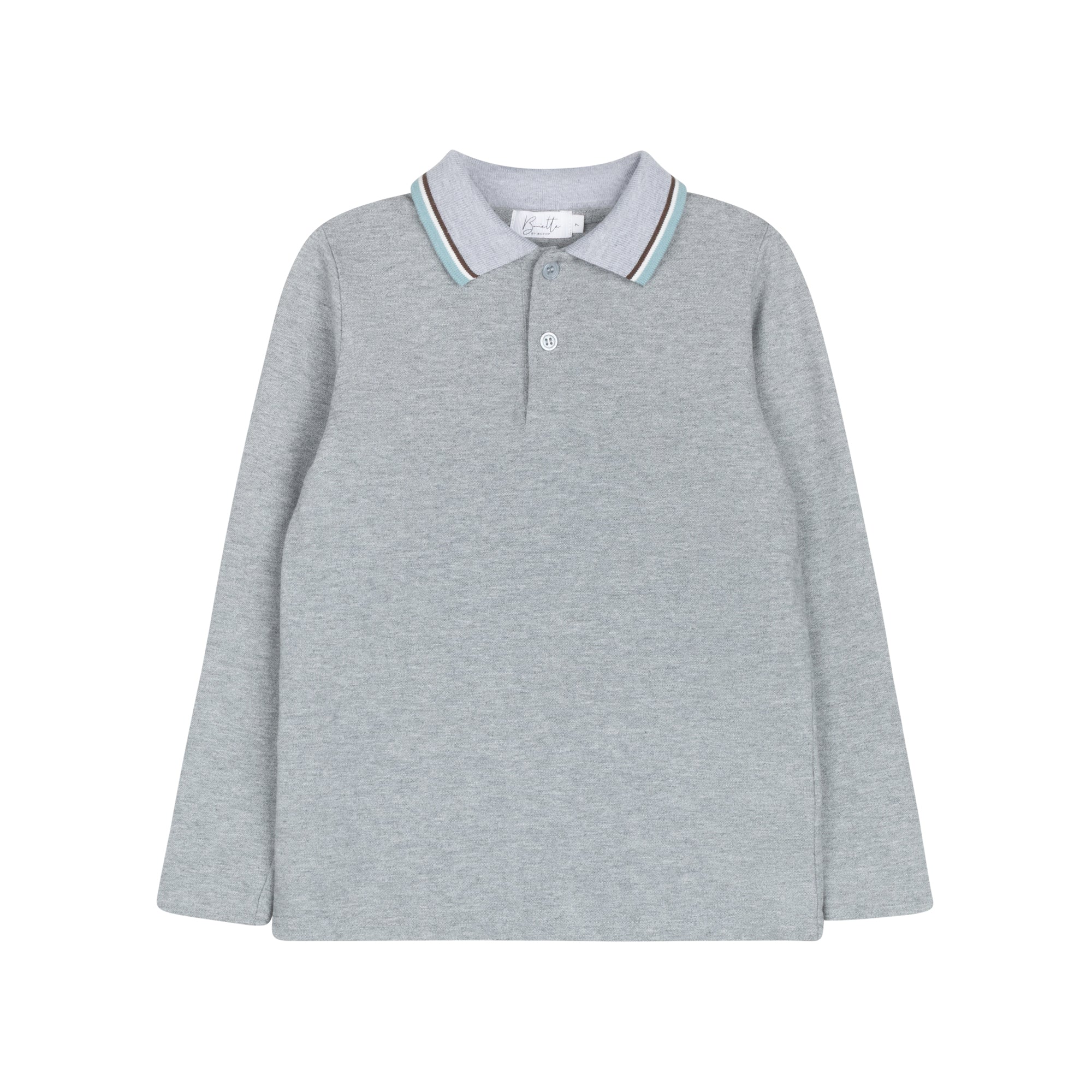 Bopop Grey with stripe polo