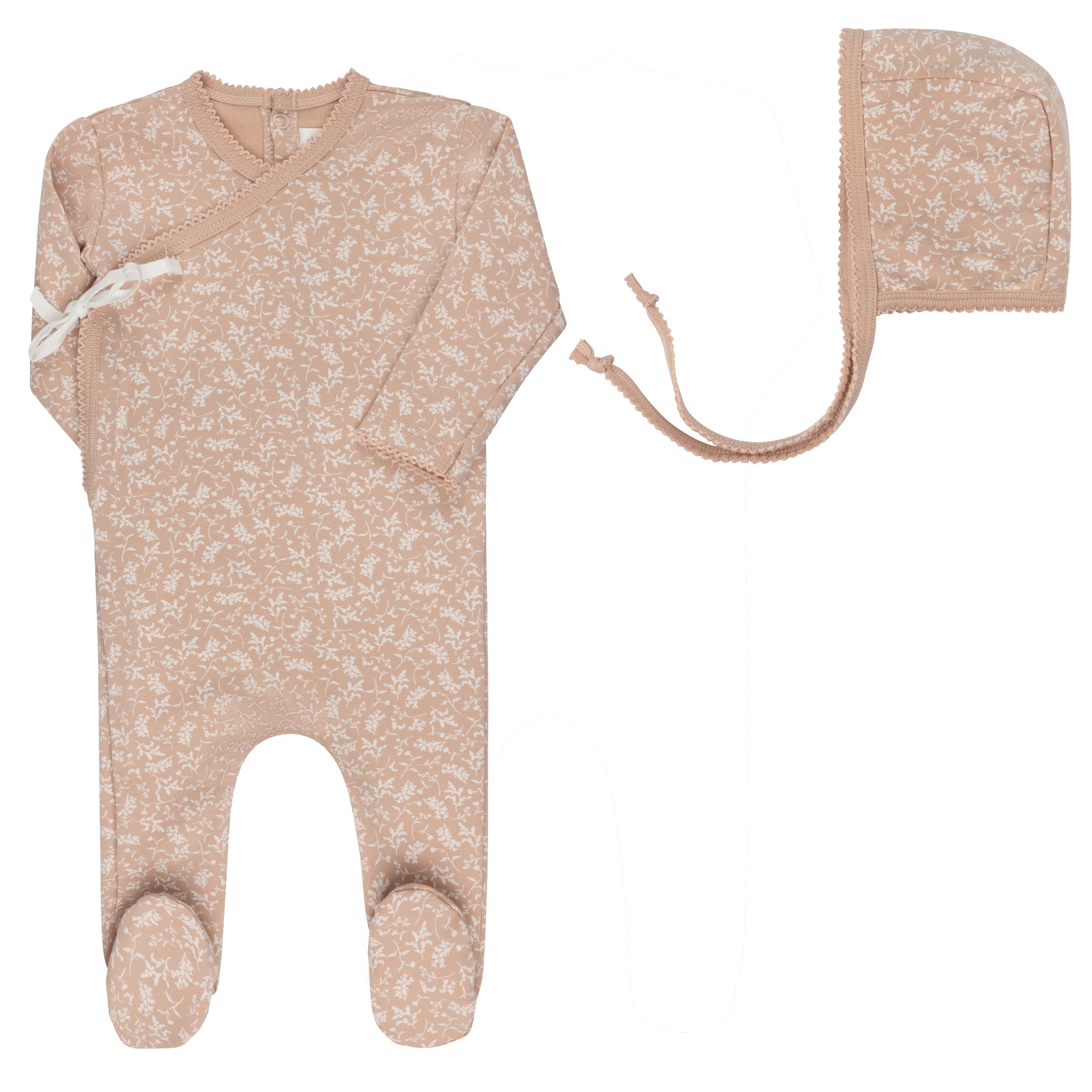 Ely's & Co Vine pink footie