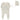 Ely's & Co Linear tulip ivory/blue footie set - Flying Colors