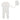 Ely's & Co Leaf pattern ivory girl velour footie + bonnet
