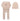 Ely's & Co Stripe velour ivory/pink footie set - Flying Colors