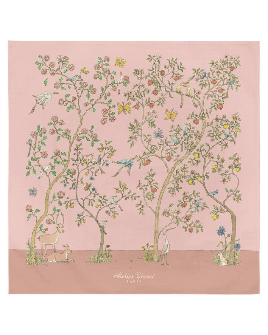 In Bloom Pink Swaddle by Atelier Choux - Flying Colors