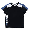 Colorblock navy tee by Boss