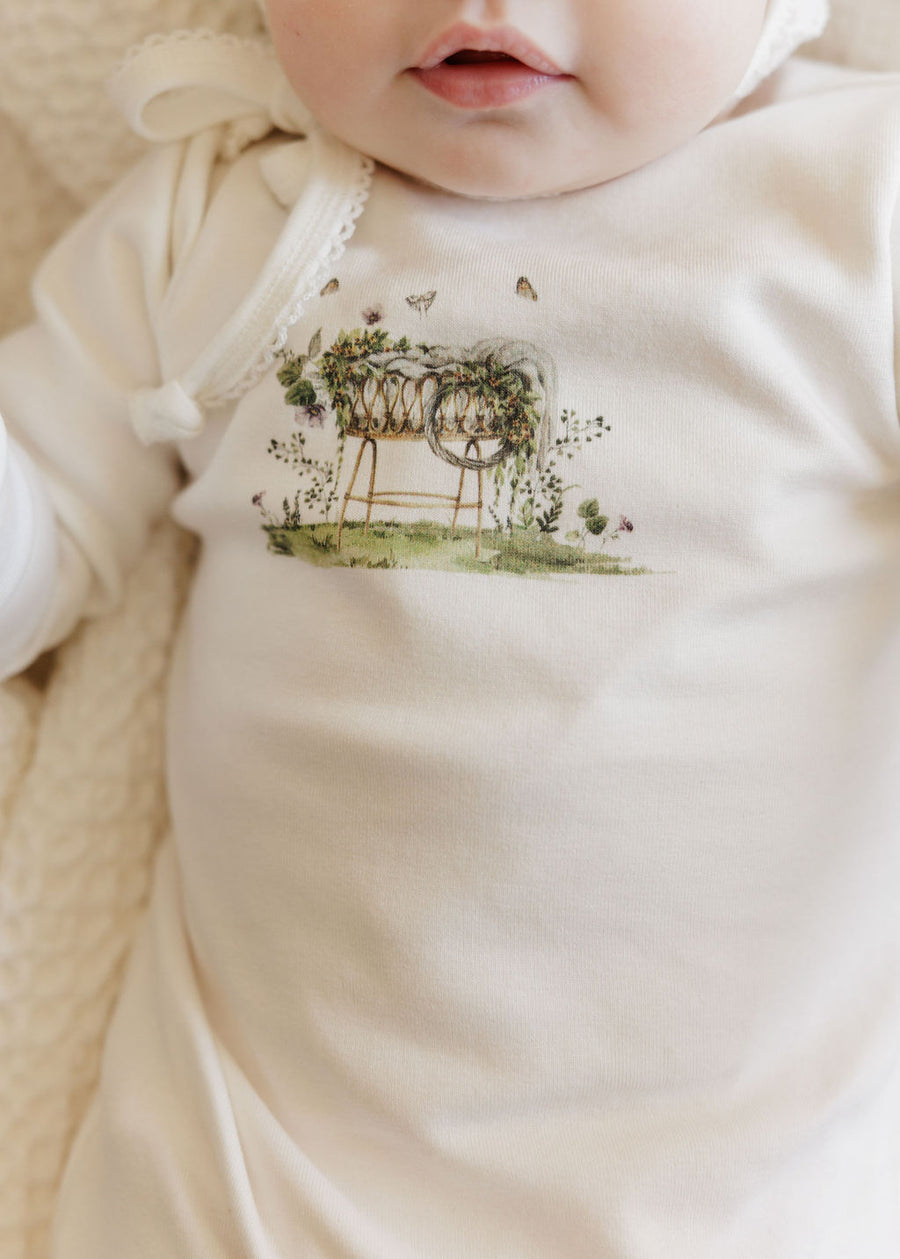 Watercolor cradle ivory girl 3 pc set by Ely's & Co