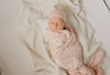 Floral printed pink muslin swaddle by Ely's & Co