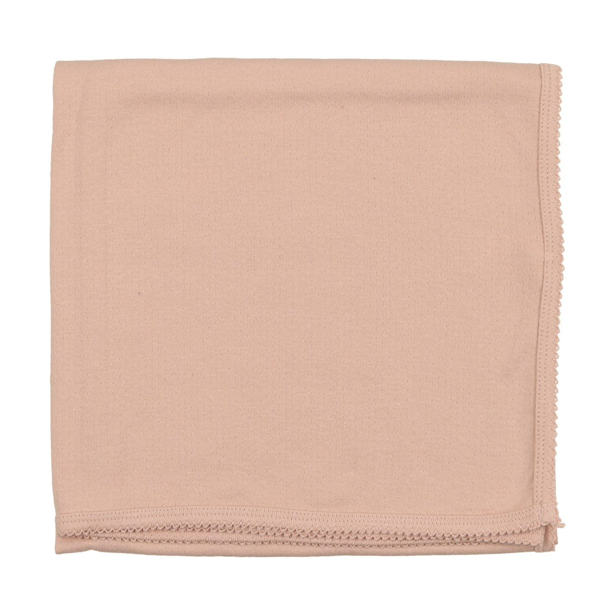 Shell pink pinpoint blanket by Lilette