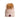 Ellabee Gold fox fur pink pom pom hat