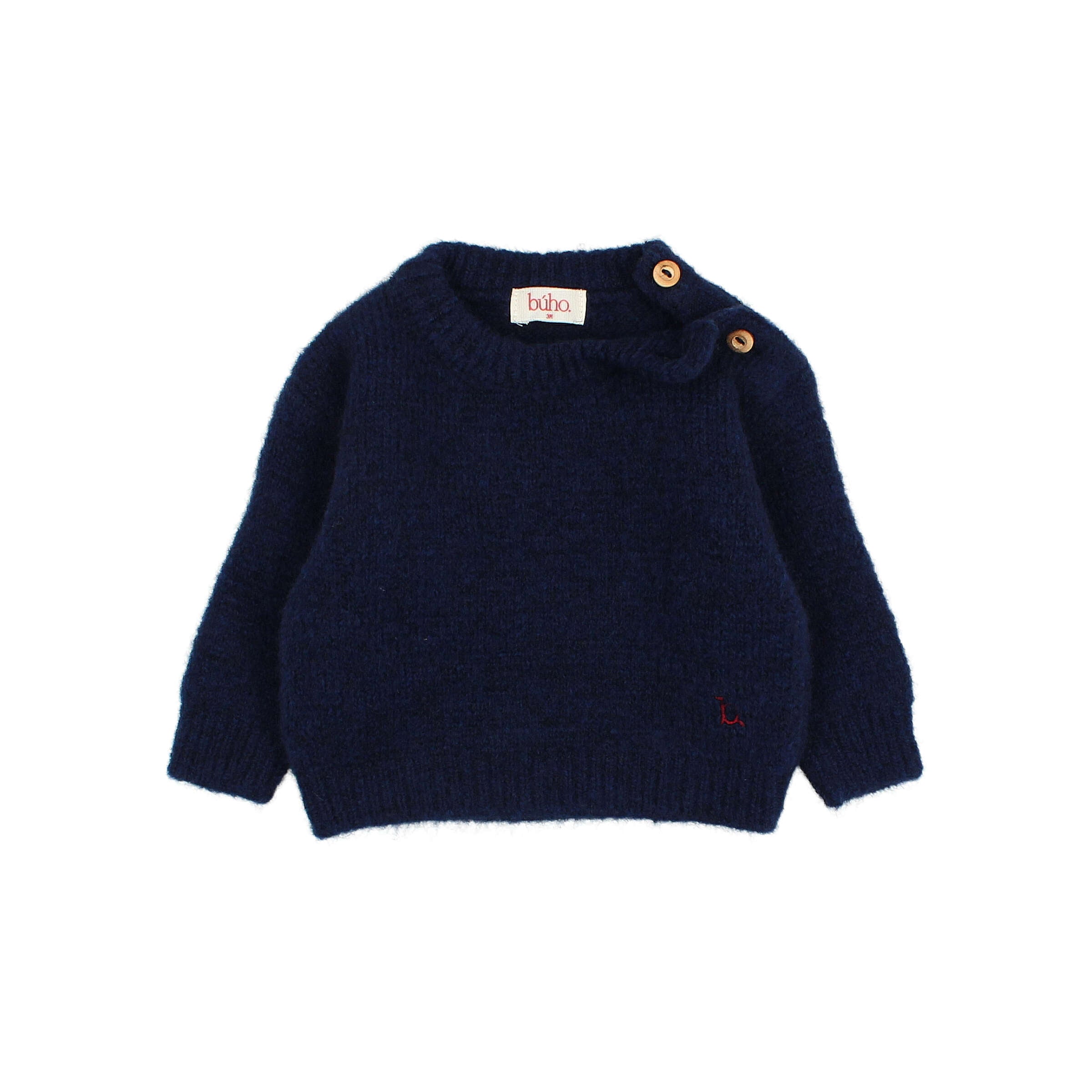Buho Button navy sweater leggings set