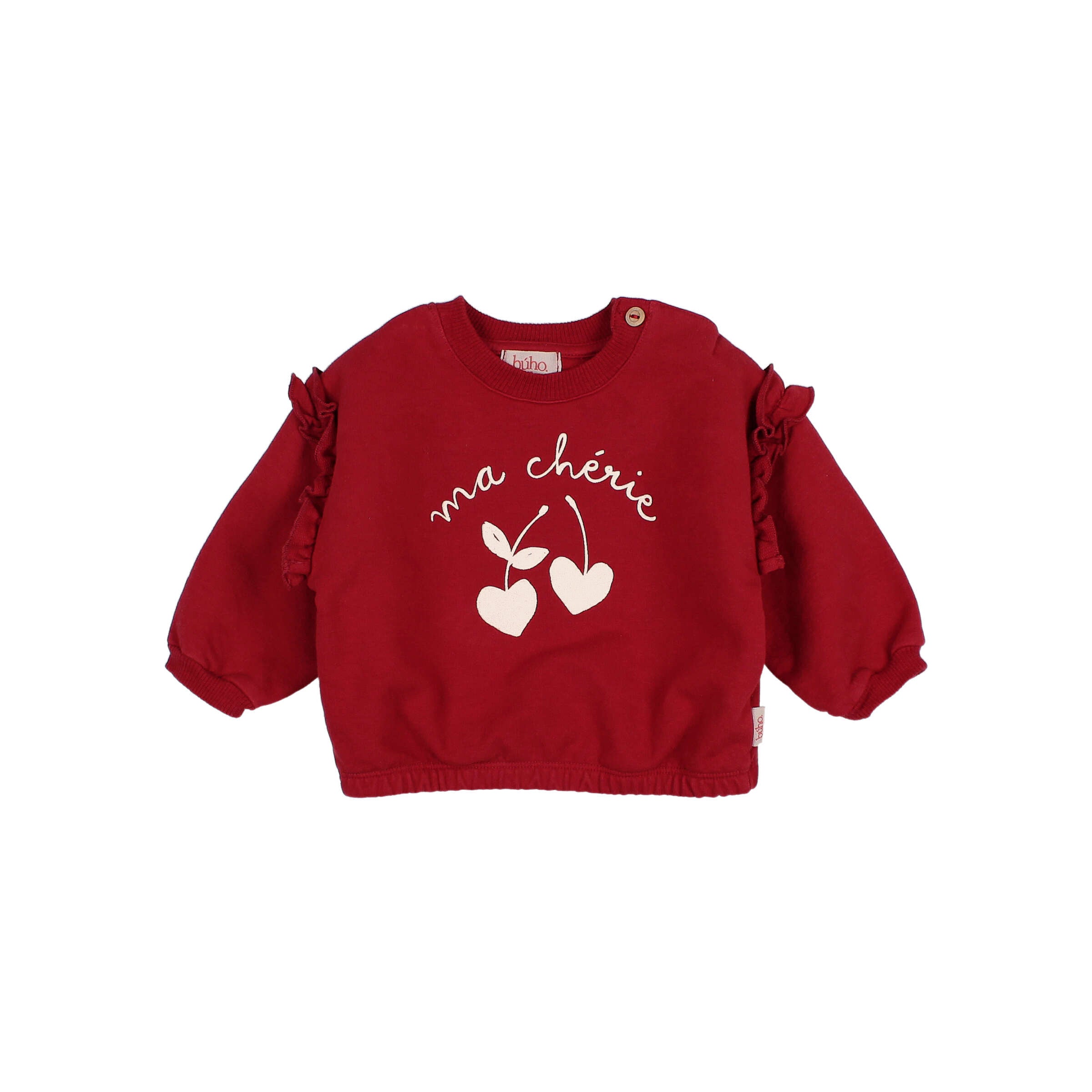 Buho Cherie red baby sweatshirt