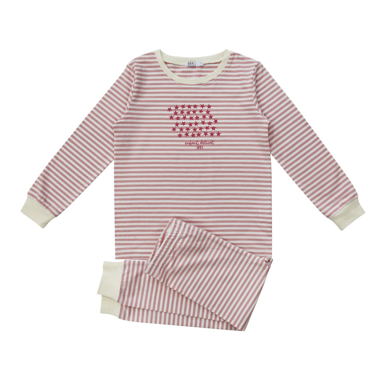 Coco Blanc Pink striped pajamas