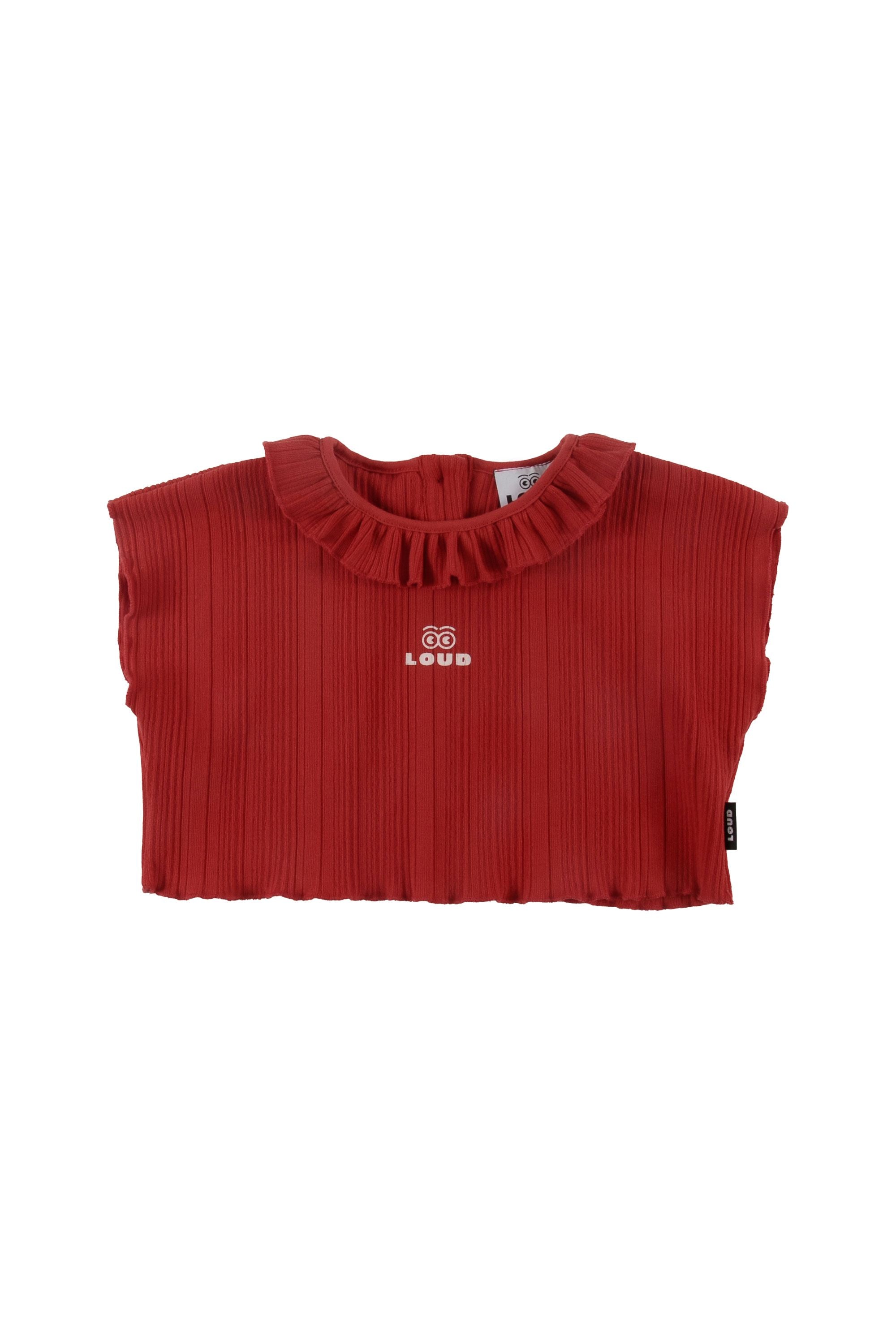 Loud Crop ruffle top
