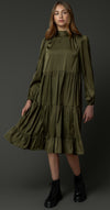 Emily olive dress by Zaikamoya
