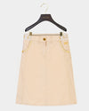 Pocket trim oatmeal logo waist skirt by Escada