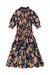 Stella orange flower dress by Zaikamoya