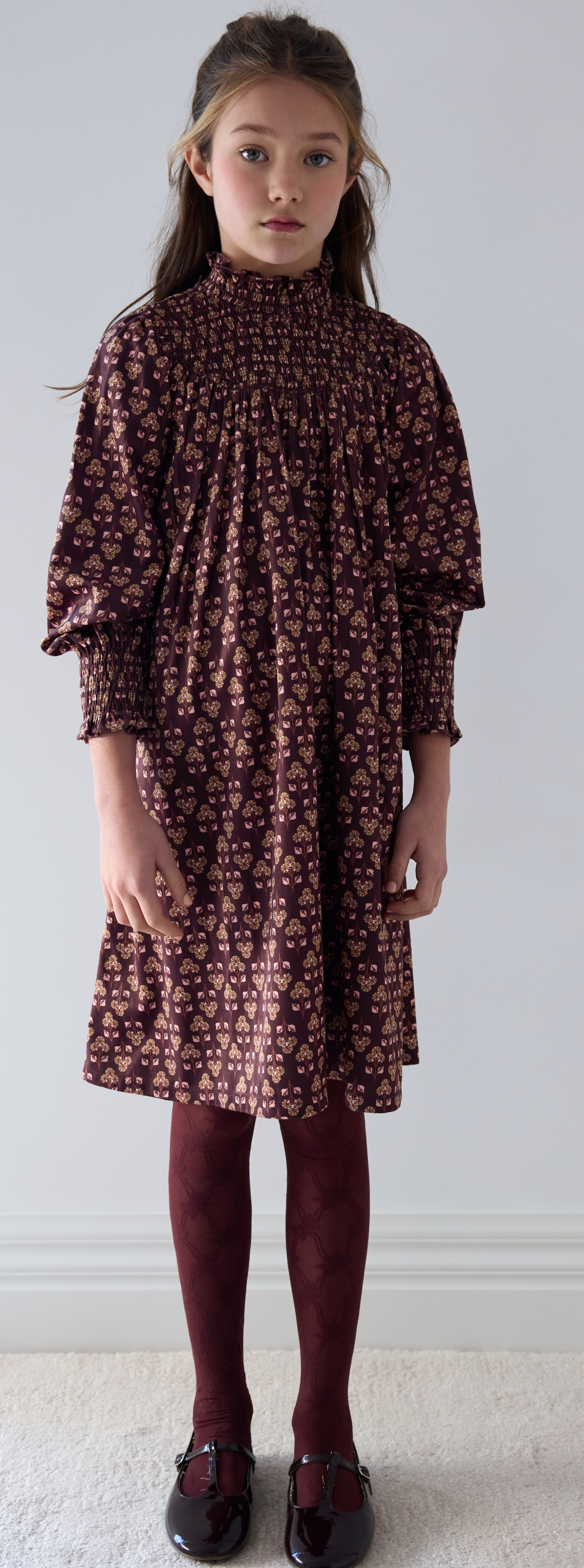 Steph Wallpaper printed cord dress - Flying Colors
